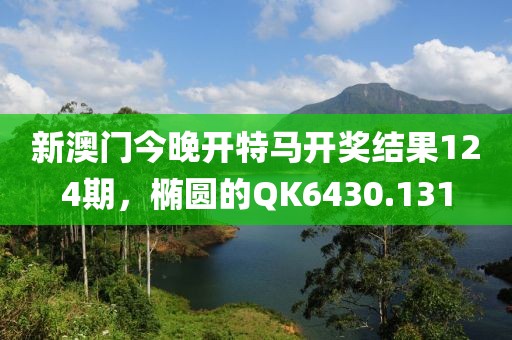 新澳门今晚开特马开奖结果124期，椭圆的QK6430.131
