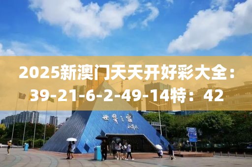 2025新澳门天天开好彩大全：39-21-6-2-49-14特：42