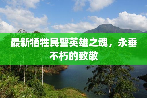 最新牺牲民警英雄之魂，永垂不朽的致敬