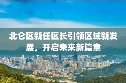 北仑区新任区长引领区域新发展，开启未来新篇章