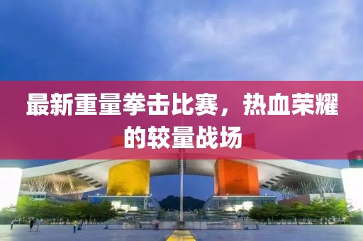最新重量拳击比赛，热血荣耀的较量战场