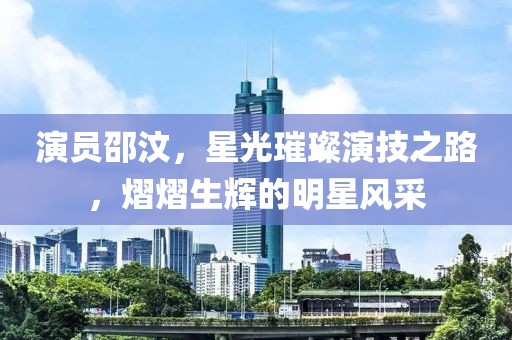 演员邵汶，星光璀璨演技之路，熠熠生辉的明星风采