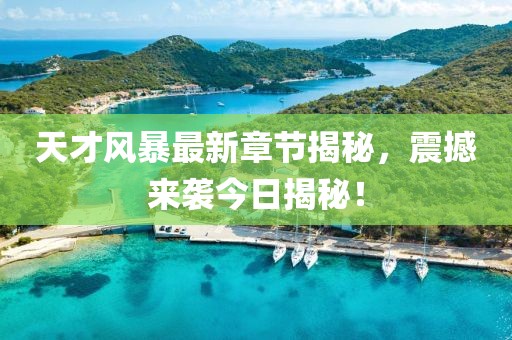天才风暴最新章节揭秘，震撼来袭今日揭秘！