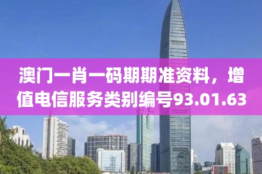 澳门一肖一码期期准资料，增值电信服务类别编号93.01.63