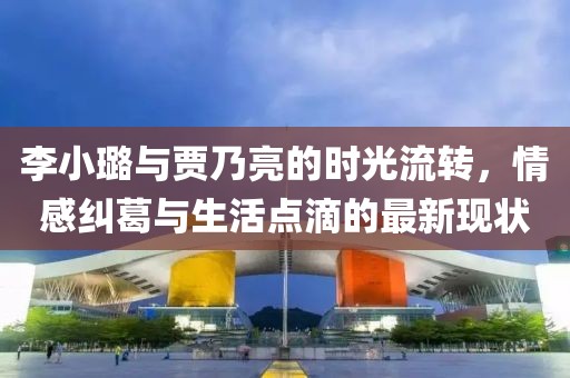 李小璐与贾乃亮的时光流转，情感纠葛与生活点滴的最新现状