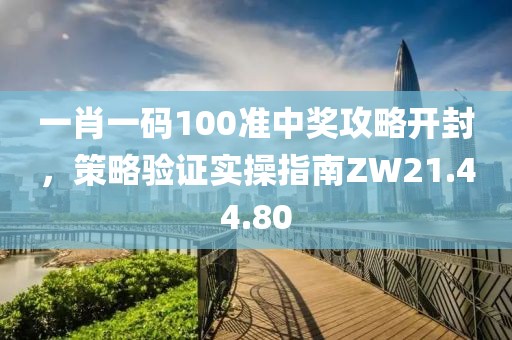 一肖一码100准中奖攻略开封，策略验证实操指南ZW21.44.80